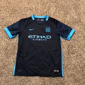 Man-city authentic Dri-fit kids short sleeve tee